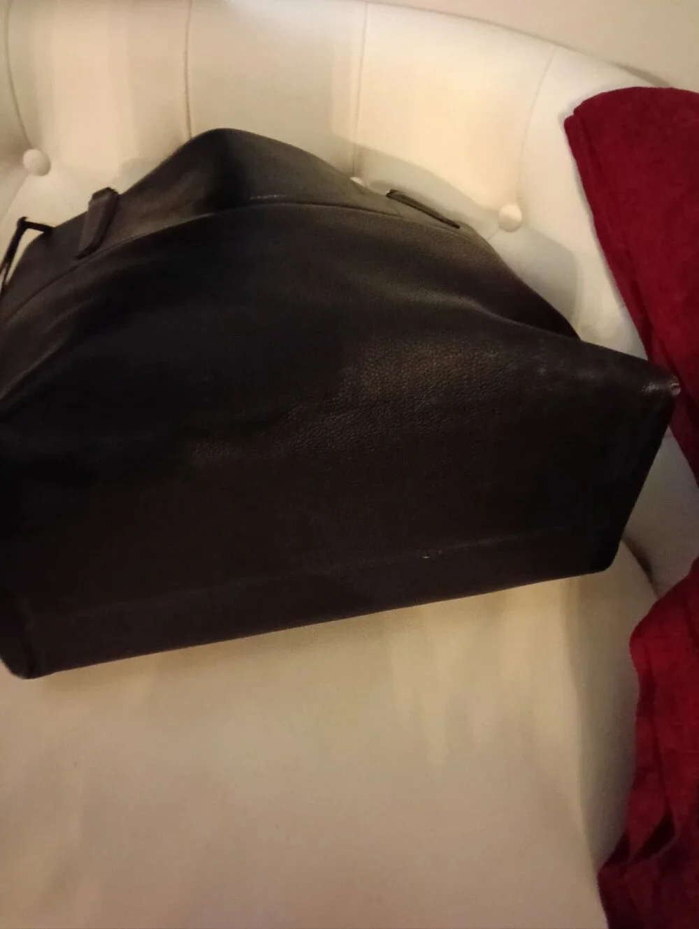 Coach Borough Black LARGE Leather Tote/Satchel CREED- M1369-28129 Hangtag Incl.